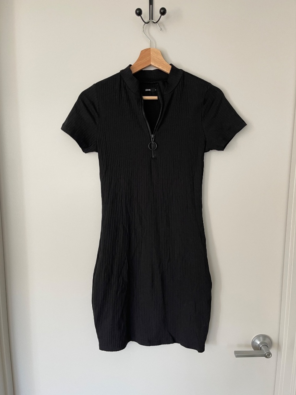 Sinsay Black Bodycon Dress Size M/ fits S